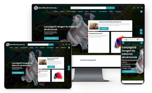 Krallosakvárim Kft részére készítettünk webáruházat