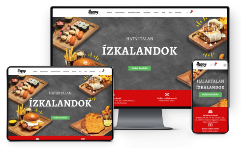 Éttermi webáruház készítés