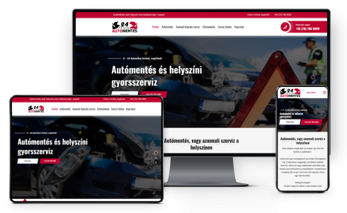 Autómentés weboldal készítés